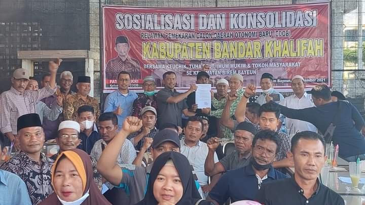 Masyarakat Birem Bayen Dukung Terwujudnya CDOB Bandar Khalifah