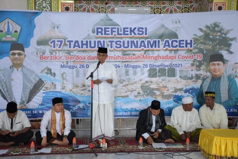 Zikir dan Doa Refleksi 17 Tahun Tsunami Aceh di Masjid Agung Bireuen