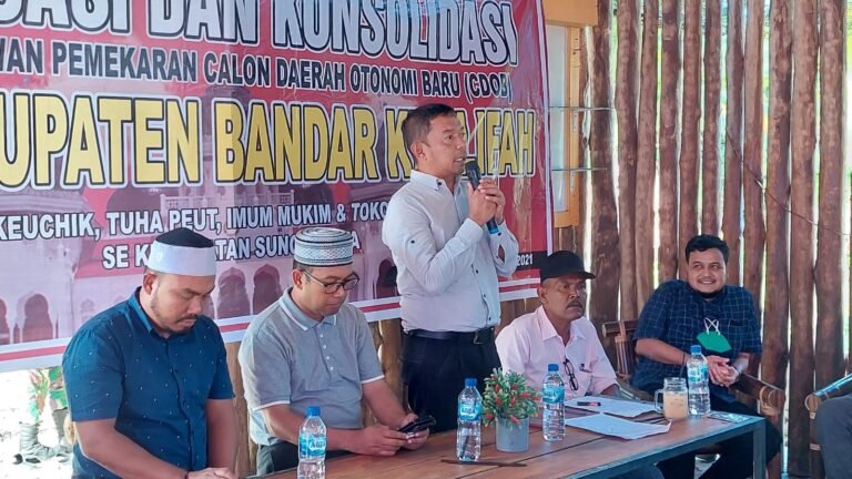 Ketua CDOB Bandar Khalifah “Pemekaran merupakan Kebutuhan Daerah