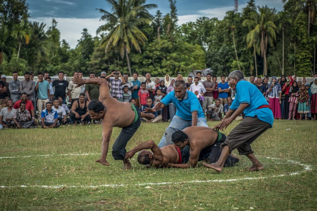 Geudeu-Geudeu Gulat Tradisional Dari Meureudu