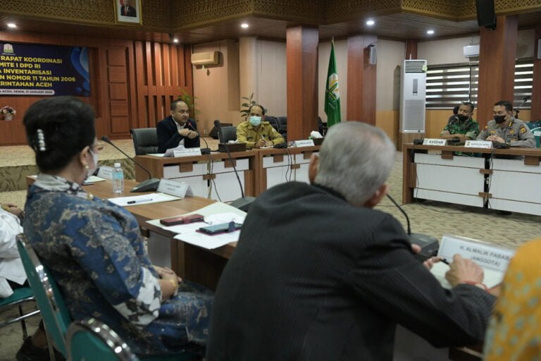 Komite 1 DPD RI Dukung Revisi UUPA dan Perpanjangan Dana Otsus Aceh