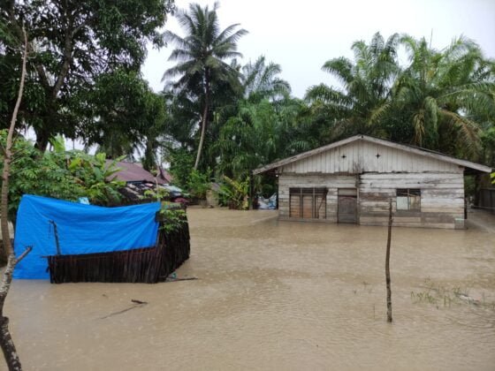 [Foto]: Banjir Kembali Landa Aceh Utara
