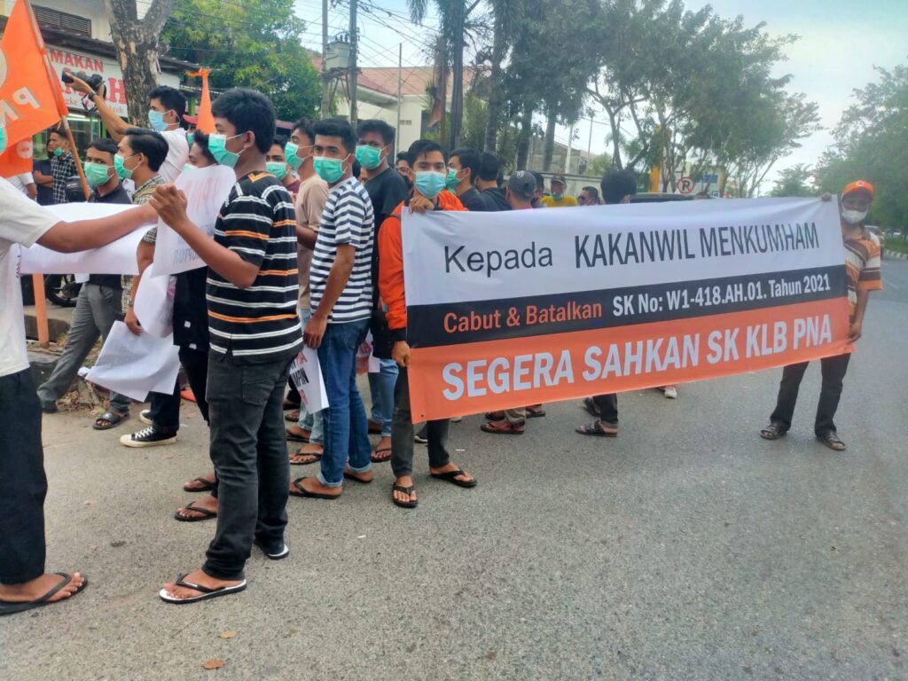 Massa Pna Desak Kemenkumham Aceh Cabut Sk Pengurus Versi Irwandi Yusuf