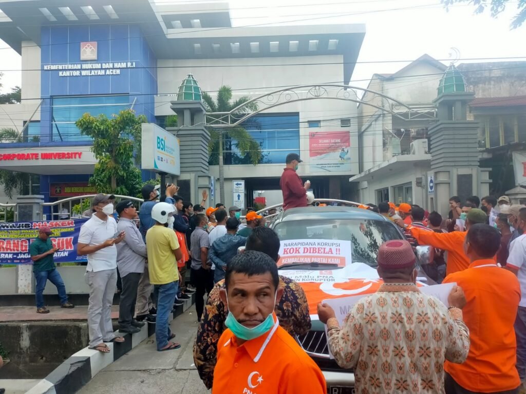 Massa Pna Desak Kemenkumham Aceh Cabut Sk Pengurus Versi Irwandi Yusuf