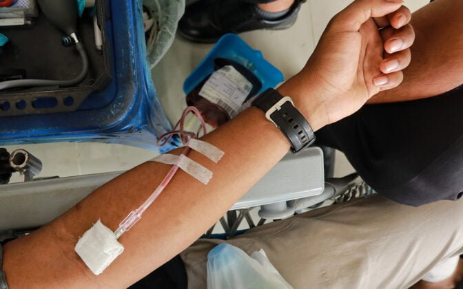 [Foto]: Donor Darah Sukarela Dari Warga