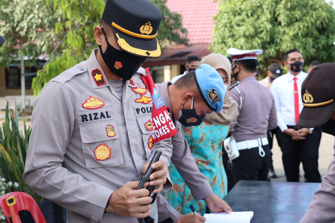 Hindari Penyalahgunaan, Kapolres Aceh Utara Cek Senpi Anggota