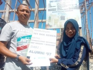Alumni Smpn 1 Bireuen Bangun Mushalla, Tahap Awal Leting 97 Sumbang 161 Sak Semen 