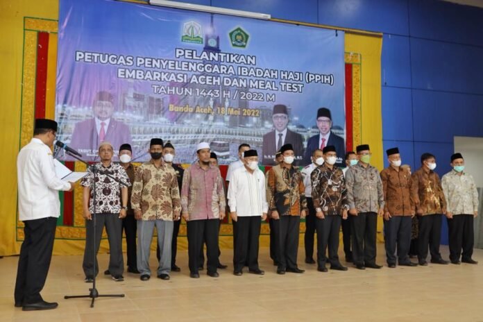 Petugas Penyelenggara Haji Embarkasi Aceh Dilantik