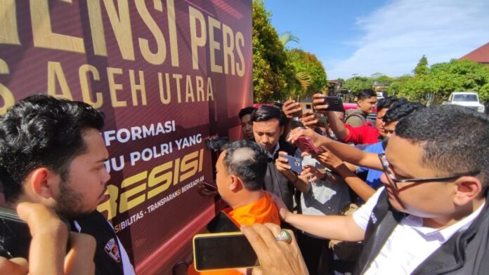 Warga Riau Ditahan Polres Aceh Utara Usai Tabrak Waka Polsek