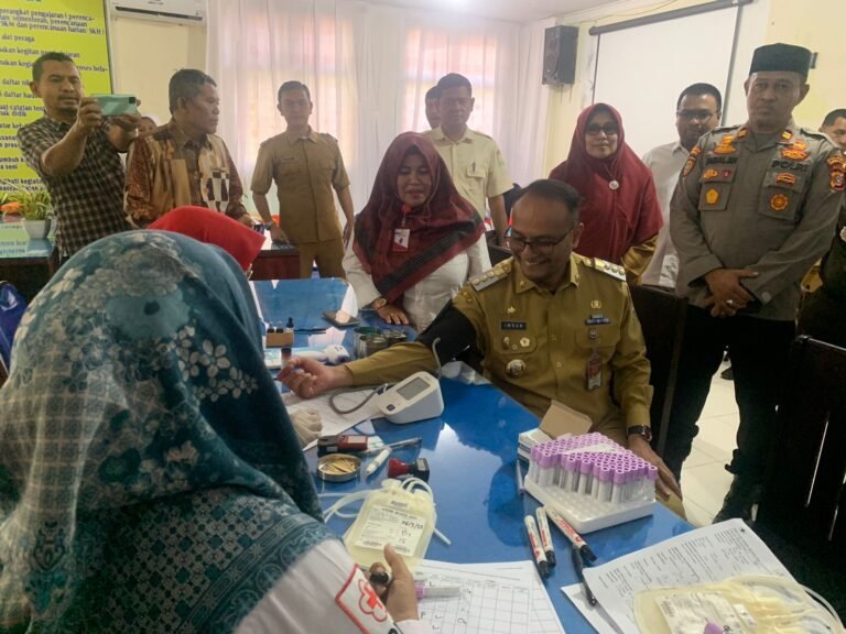 Penuhi Stok Darah, Pj Wali Kota Lhokseumawe Launching Donor Darah Pelajar