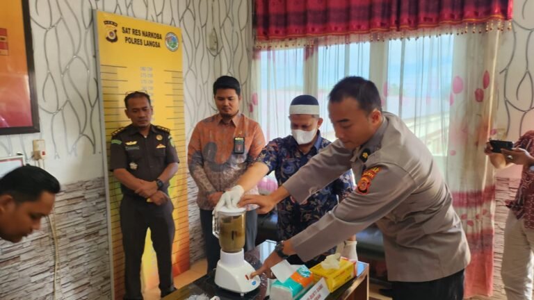 Polres Langsa Musnahkan 59,40 Gram Sabu