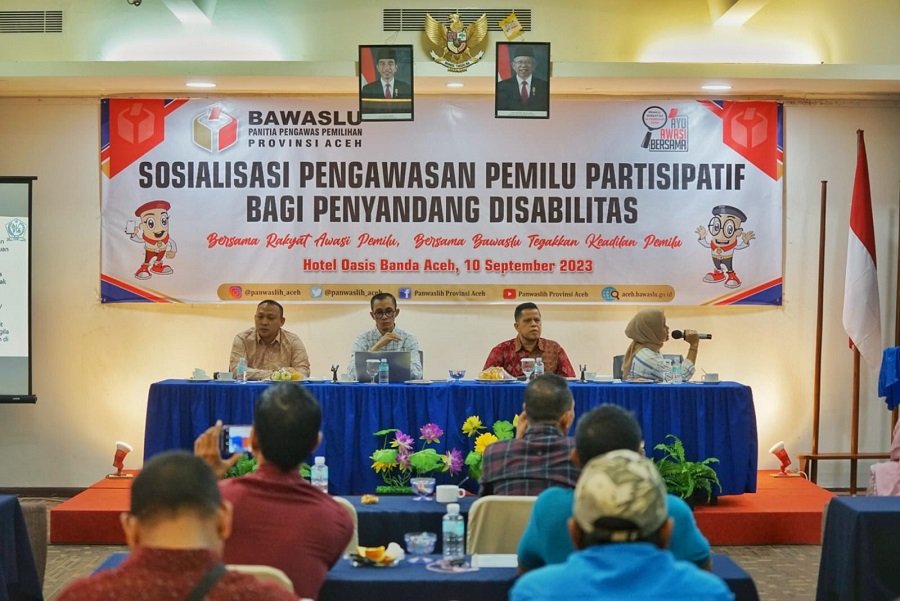 Panwaslih Aceh Sosialisasi Pengawasan Pemilu Pada Penyandang Disabilitas