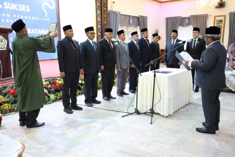 Pj Bupati Aceh Utara Lantik Sembilan Pejabat Eselon II